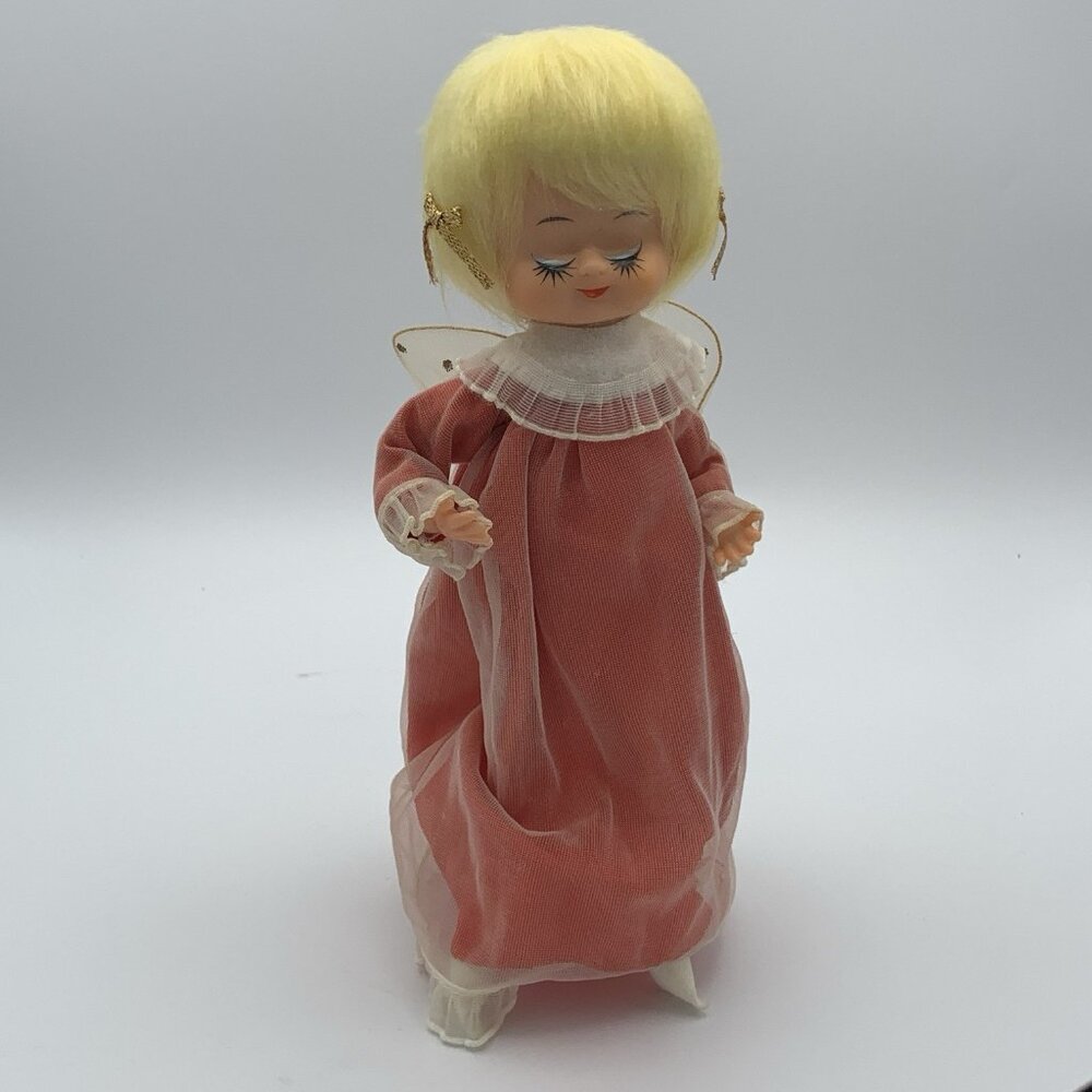 Avlon Inc. Angel Doll with Blonde Hair & Wings – Made in Japan - Vintage